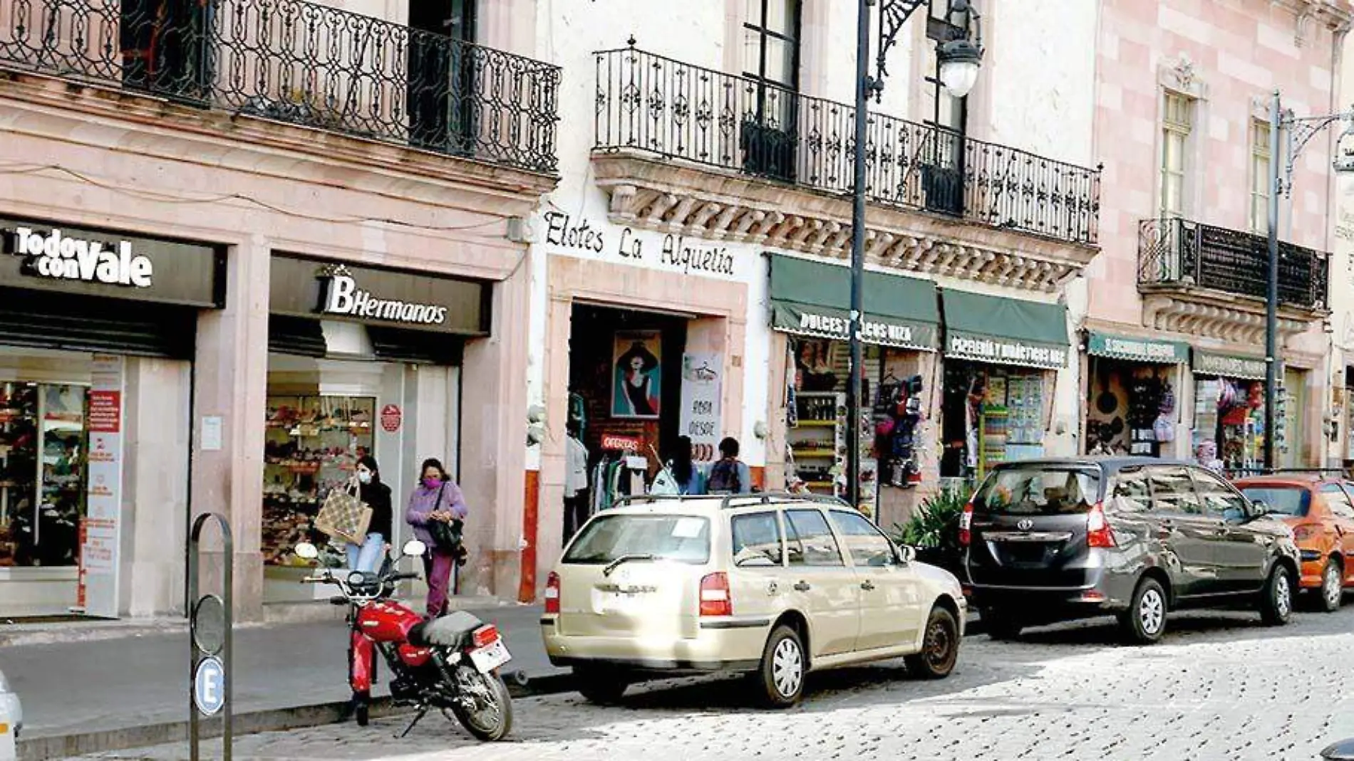 Comercios en el centro de Zacatecas